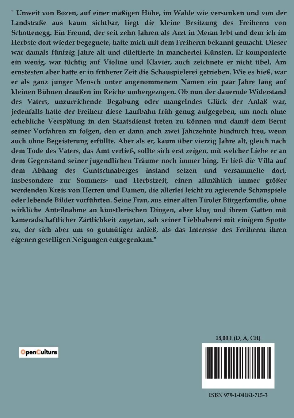 Rückseite: 9791041817153 | Die Weissagung | Arthur Schnitzler | Taschenbuch | 24 S. | Deutsch