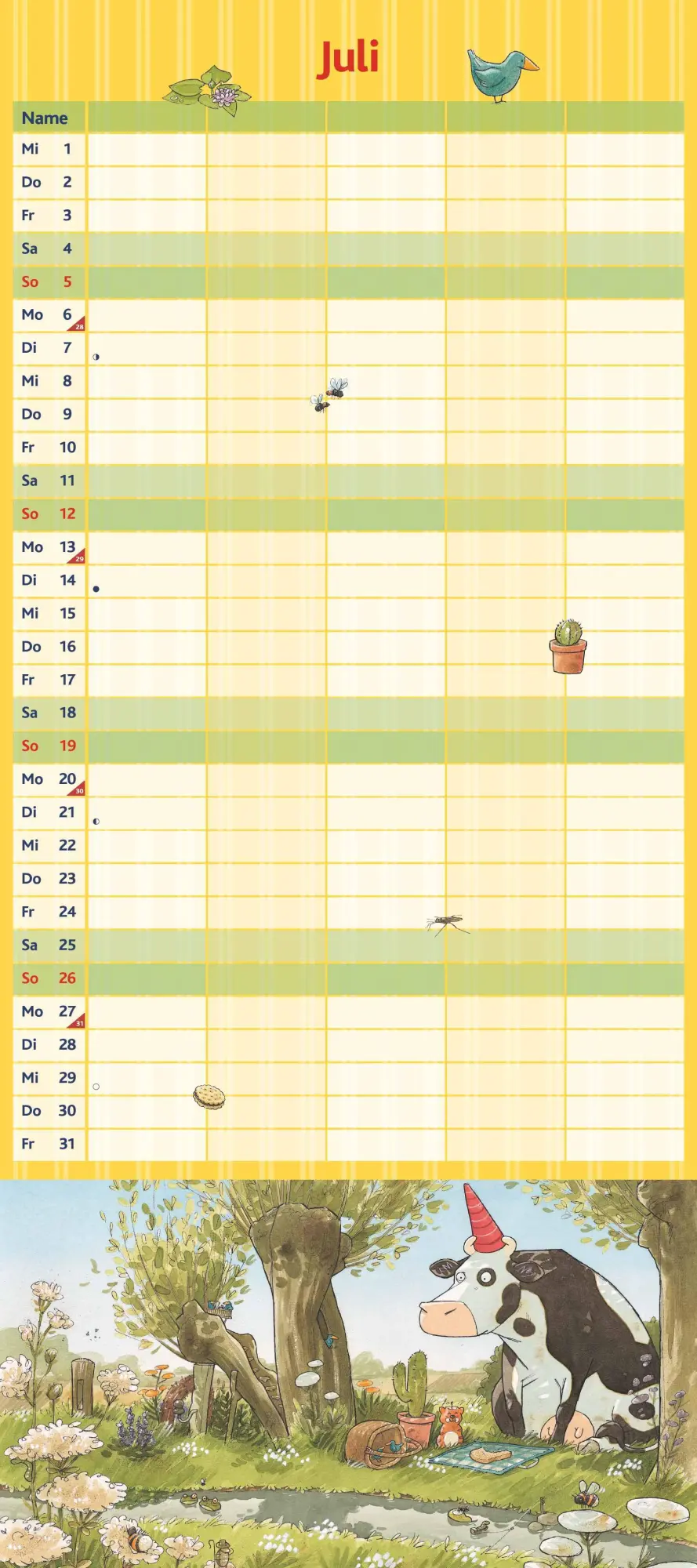 Bild: 4069095007253 | Die Kuh Lieselotte Familienkalender 2026 - Von Alexander...