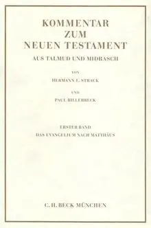 Cover: 9783406027253 | Kommentar zum Neuen Testament aus Talmud und Midrasch Bd. 2: Das...