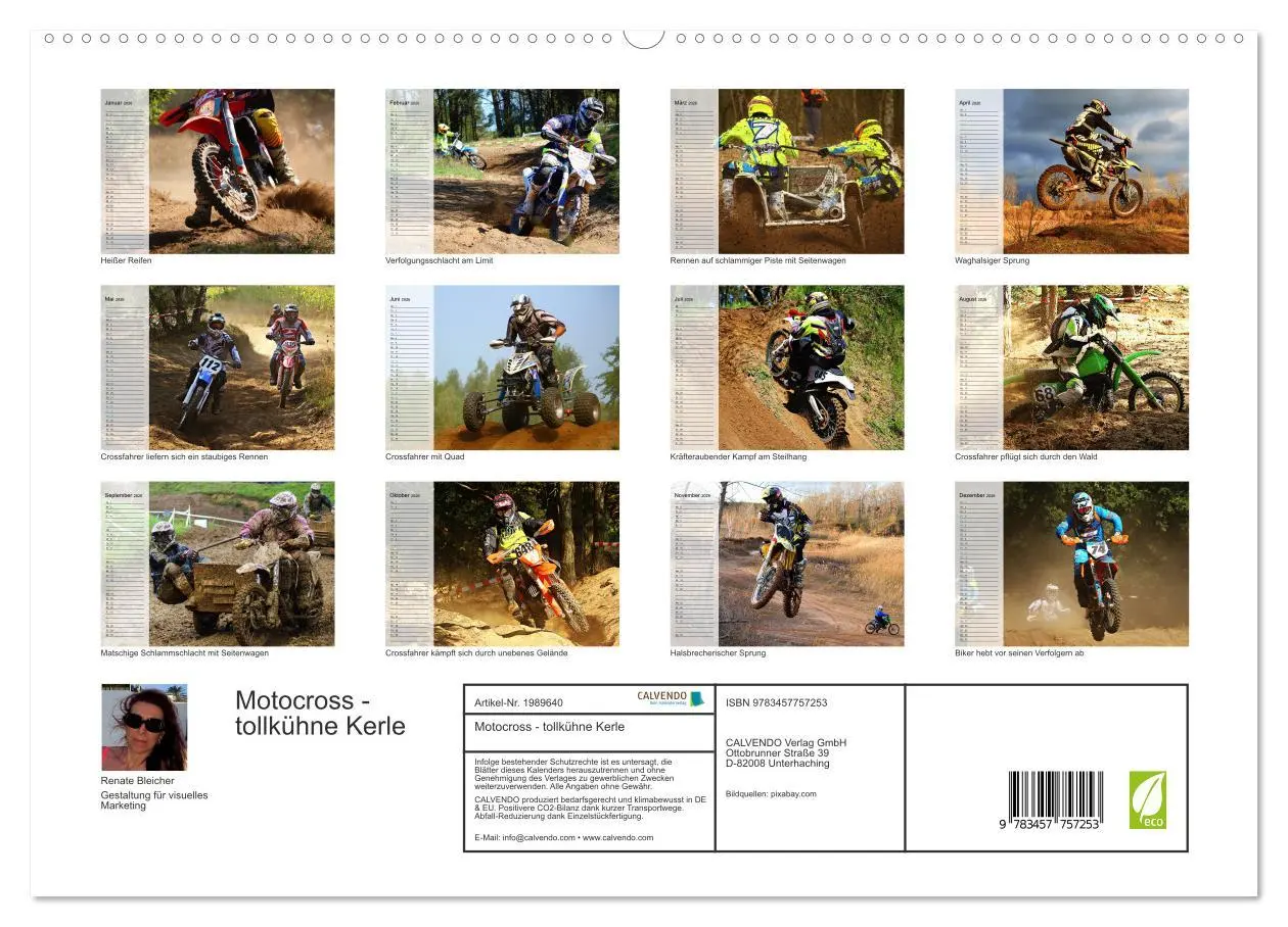Bild: 9783457757253 | Motocross - tollkühne Kerle (hochwertiger Premium Wandkalender 2026...