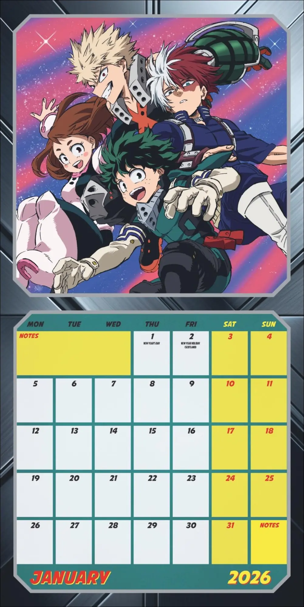 Bild: 9783840197253 | My Hero Academia Broschurkalender 2026 | Kalender | Danilo | 28 S.