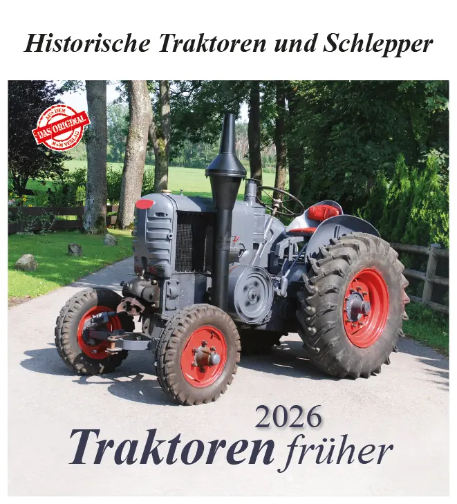 Cover: 9783961667253 | Traktoren früher 2026 | Historische Traktoren und Schlepper | Kalender