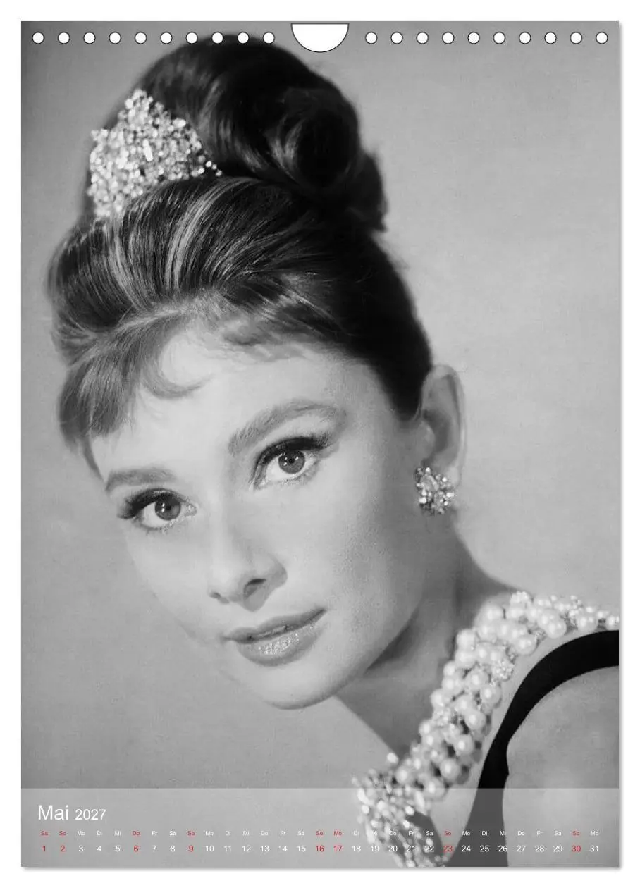 Bild: 9783594057353 | Hollywood-Diva - Audrey Hepburn (Wandkalender 2027 DIN A4 hoch),...
