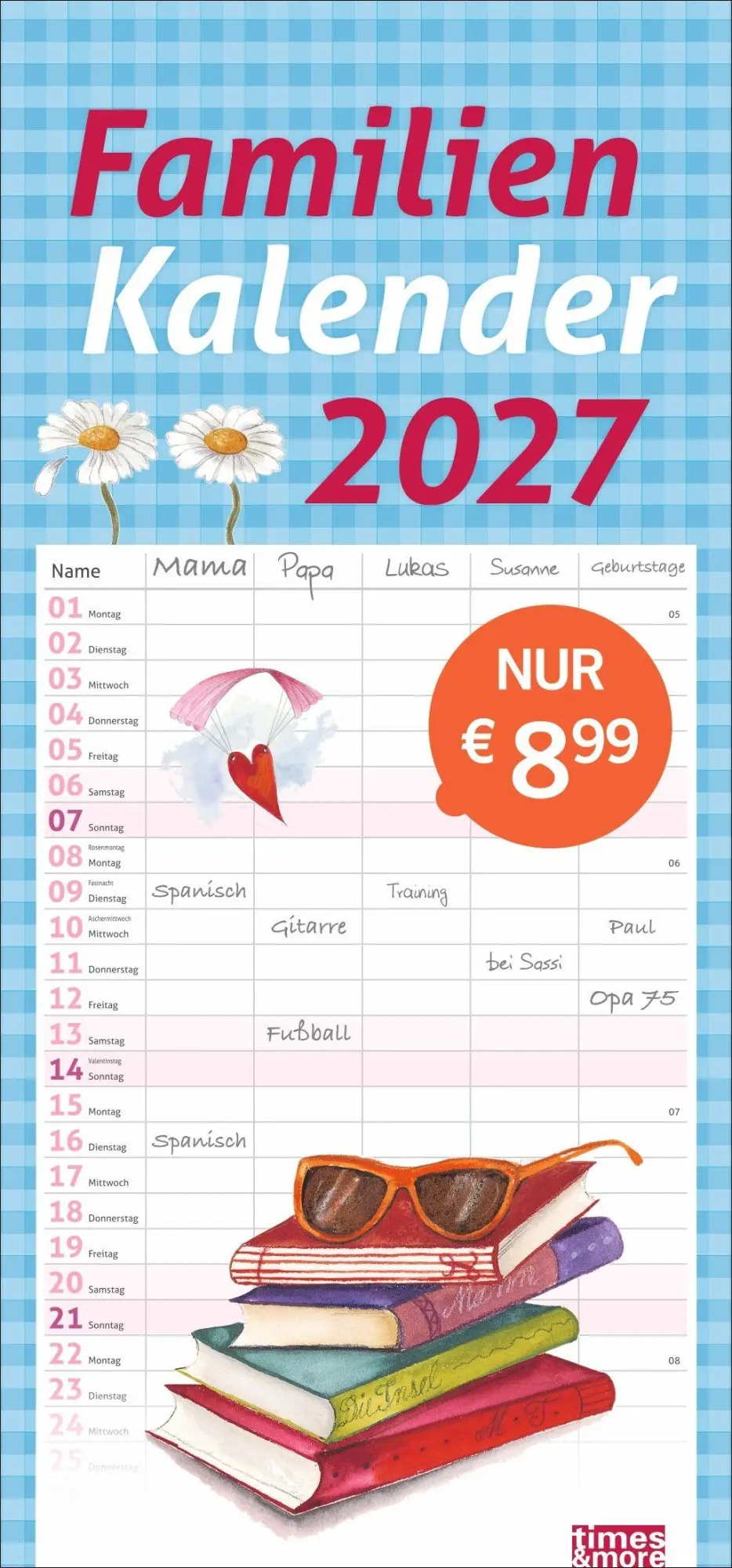Cover: 9783756417353 | times&amp;more Schaffner Familienplaner 2027 | Maren Schaffner | Kalender