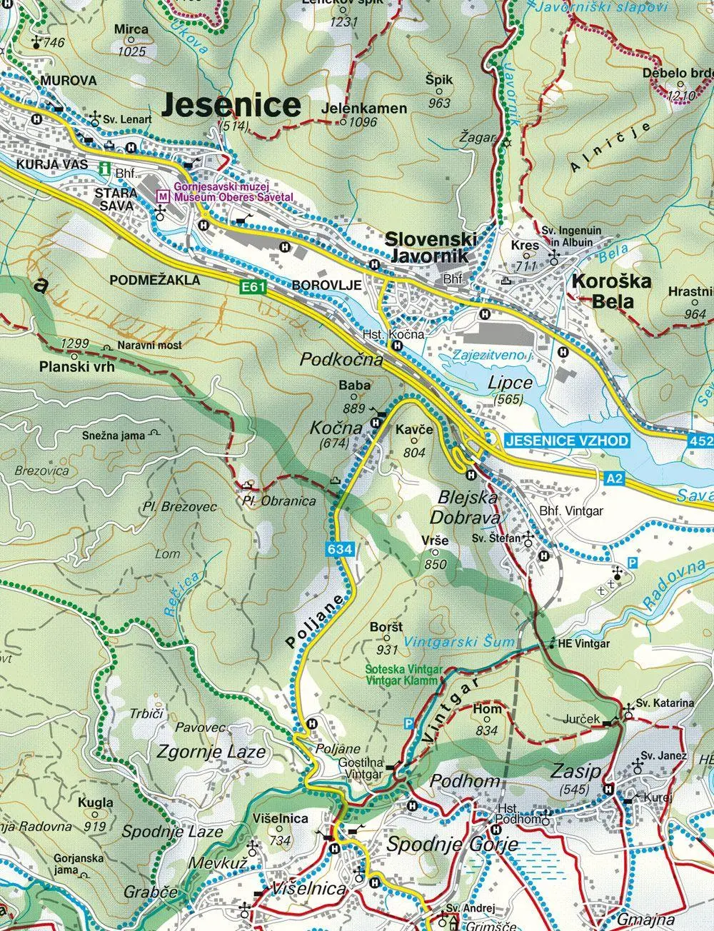 Bild: 9783850847353 | Julische Alpen 1 : 50 000. WK 141 | Wander-, Rad- und Freizeitkarte