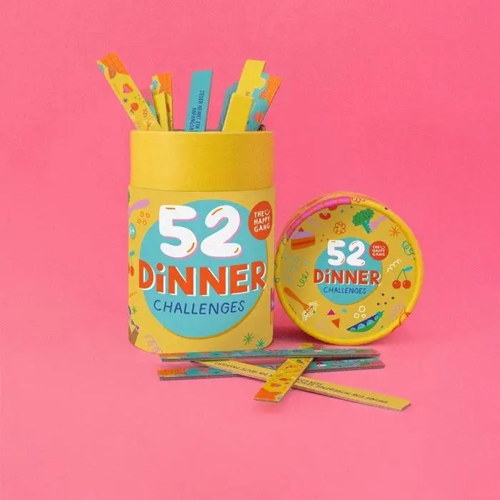 Bild: 5600704037453 | 52 Dinner Challenges | Herausgegeben von THE HAPPY GANG | Spiel | 2025