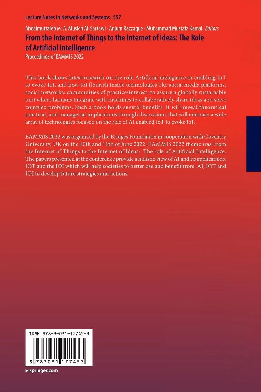 Rückseite: 9783031177453 | From the Internet of Things to the Internet of Ideas: The Role of...