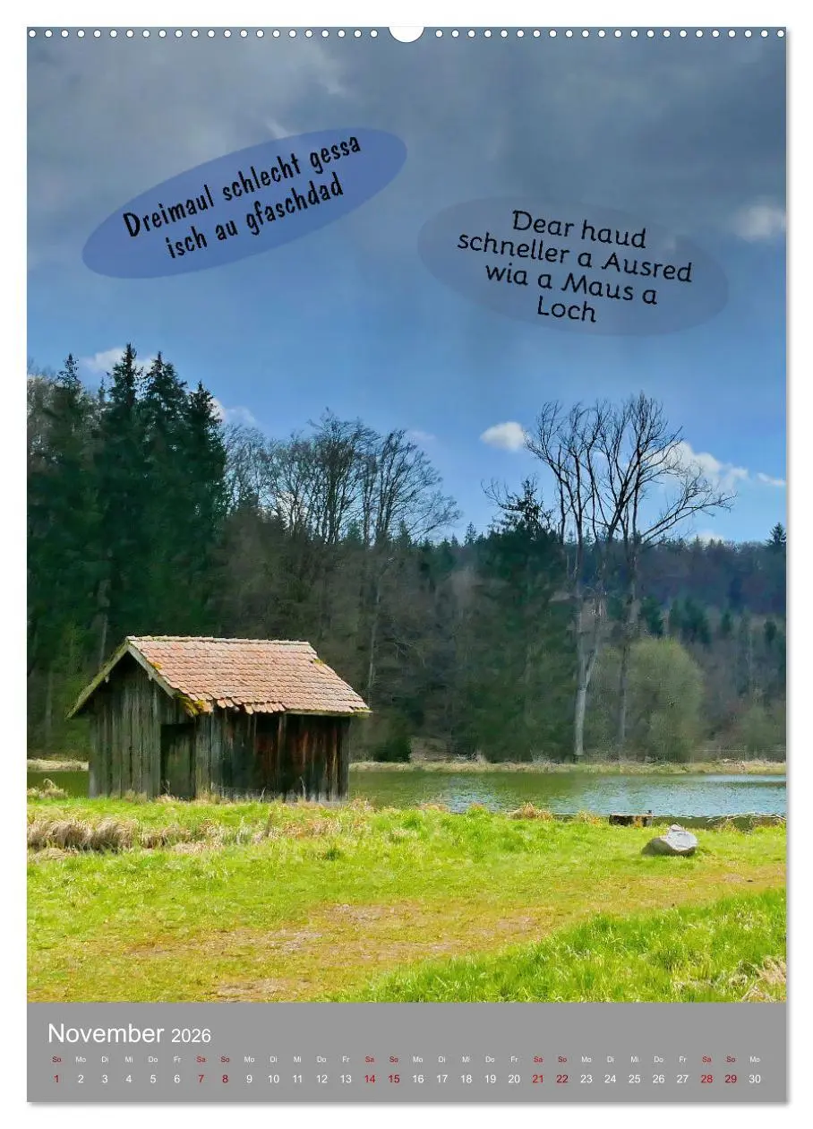 Bild: 9783457287453 | Schwäbische Sprichwörter Oifach g`redt (Wandkalender 2026 DIN A2...