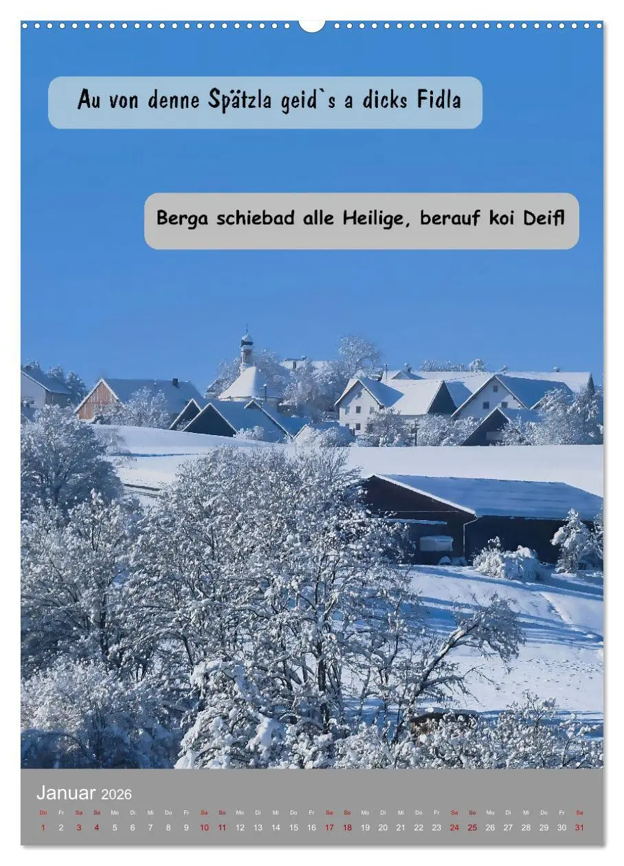 Bild: 9783457287453 | Schwäbische Sprichwörter Oifach g`redt (Wandkalender 2026 DIN A2...