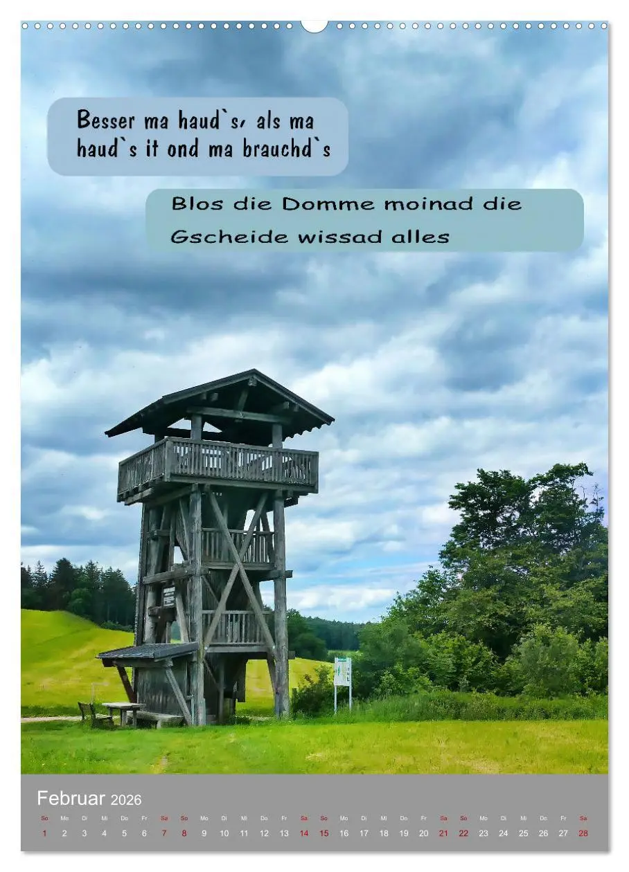Bild: 9783457287453 | Schwäbische Sprichwörter Oifach g`redt (Wandkalender 2026 DIN A2...
