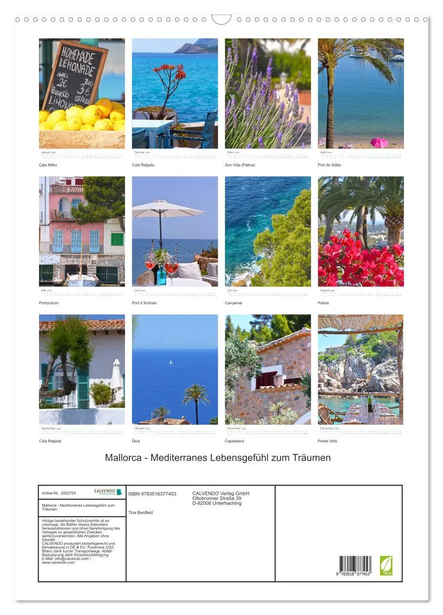 Bild: 9783516377453 | Mallorca - Mediterranes Lebensgefühl zum Träumen (Wandkalender 2026...