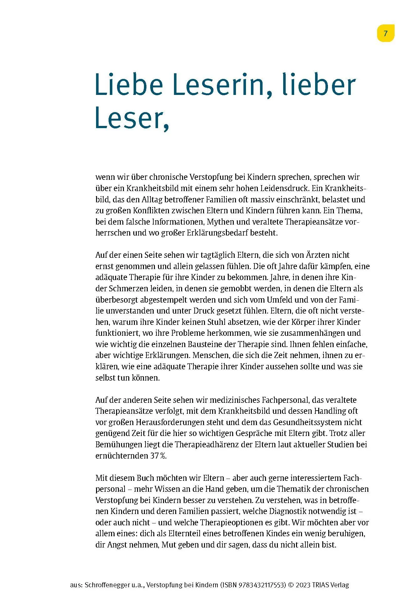 Bild: 9783432117553 | Verstopfung bei Kindern | Yvonne Schroffenegger (u. a.) | Taschenbuch