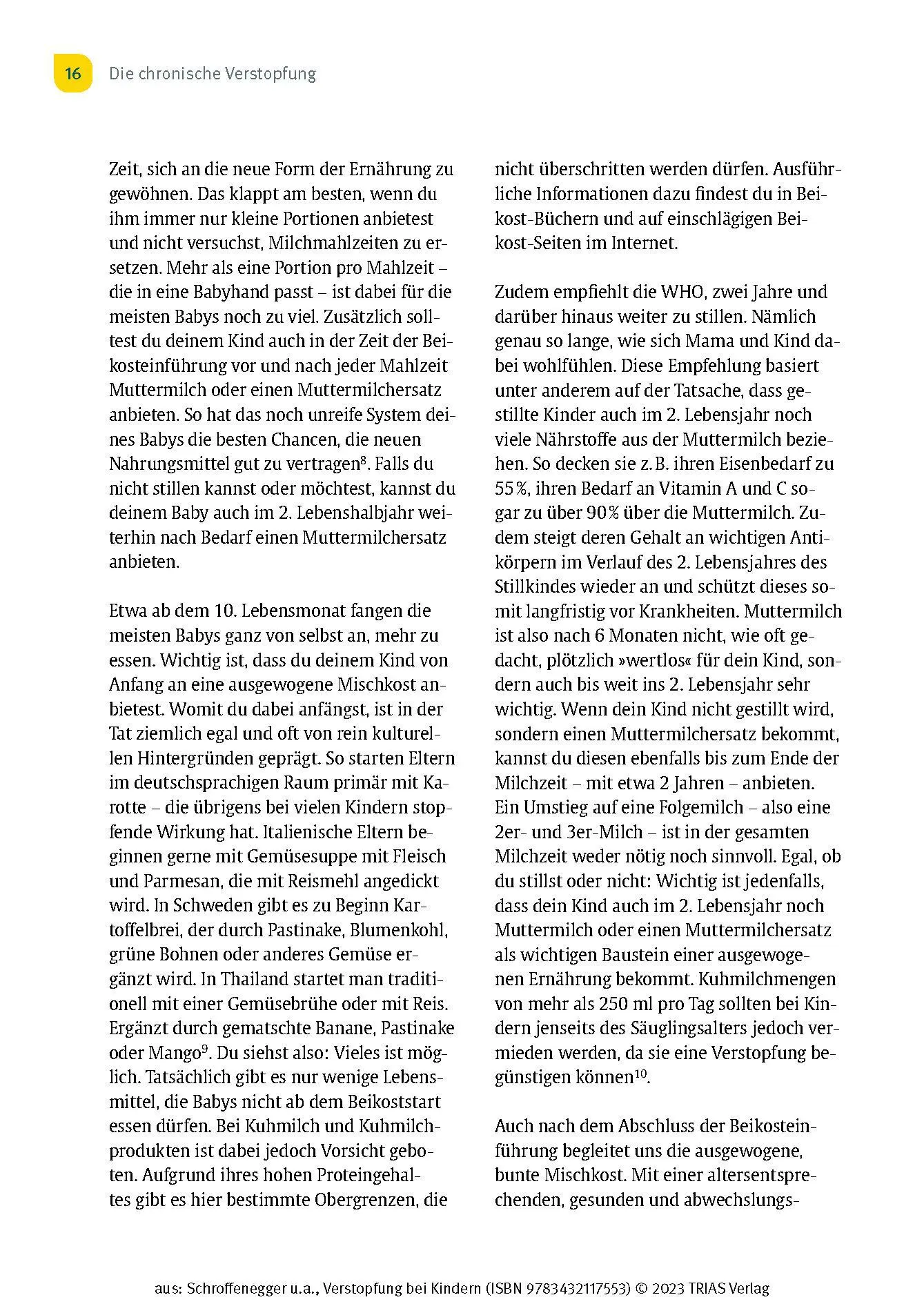 Bild: 9783432117553 | Verstopfung bei Kindern | Yvonne Schroffenegger (u. a.) | Taschenbuch