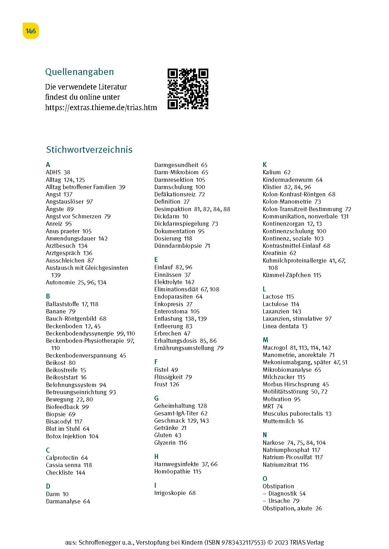 Bild: 9783432117553 | Verstopfung bei Kindern | Yvonne Schroffenegger (u. a.) | Taschenbuch