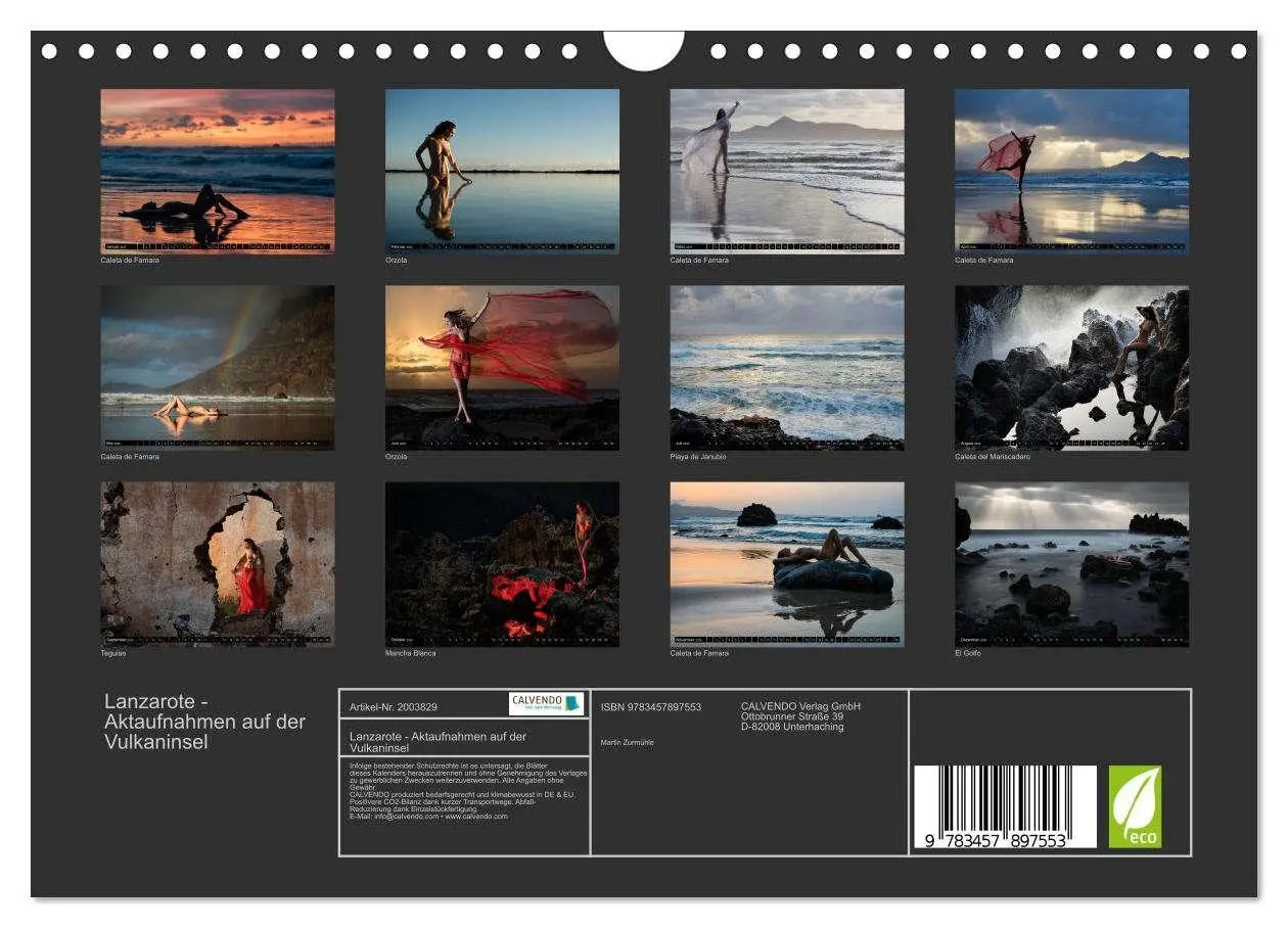 Bild: 9783457897553 | Lanzarote - Aktaufnahmen auf der Vulkaninsel (Wandkalender 2026 DIN...
