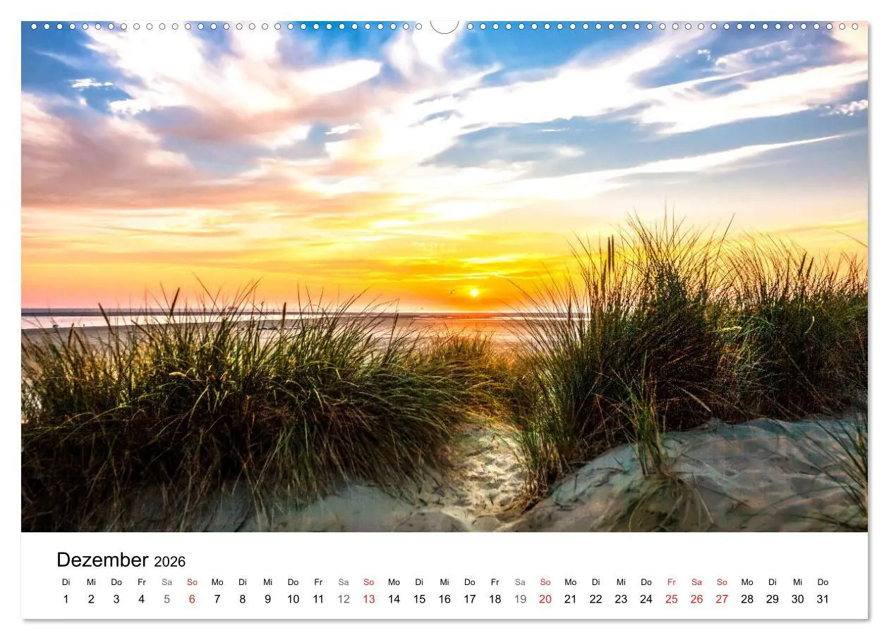 Bild: 9783457967553 | Borkum - Inselblicke (Wandkalender 2026 DIN A2 quer), CALVENDO...