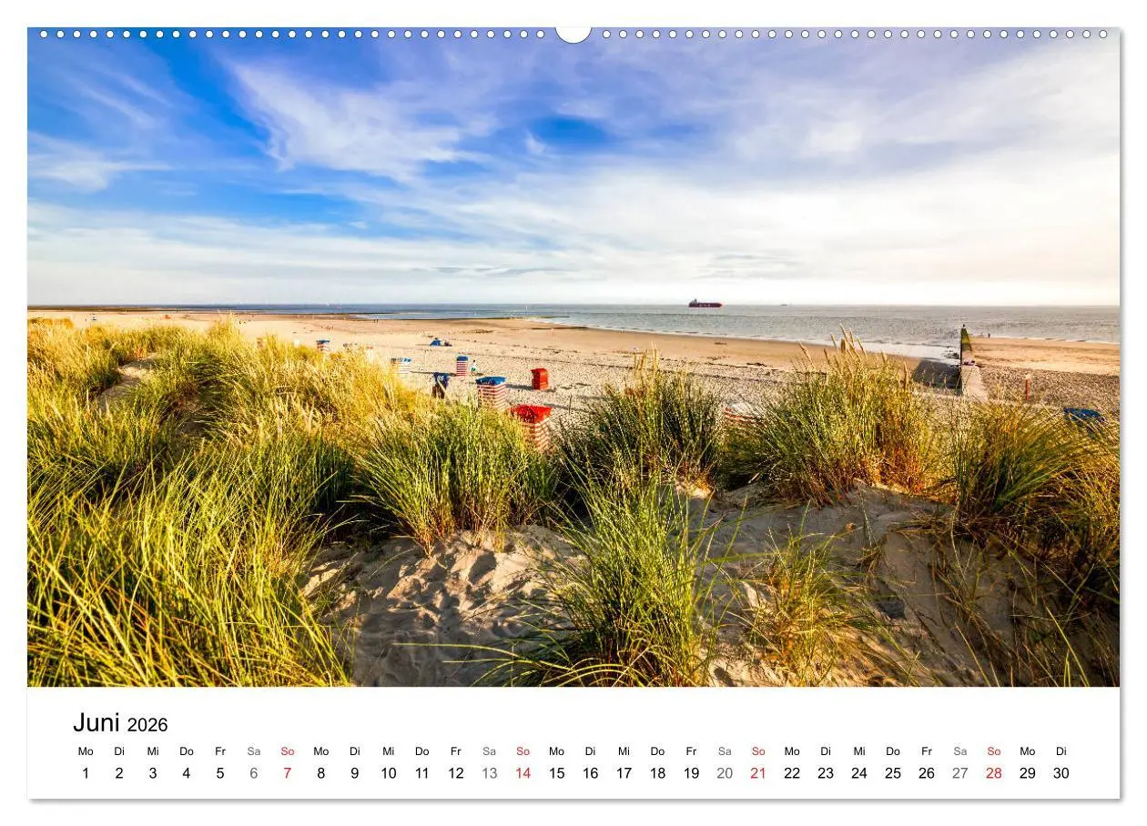 Bild: 9783457967553 | Borkum - Inselblicke (Wandkalender 2026 DIN A2 quer), CALVENDO...