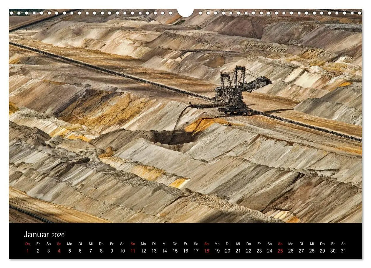 Bild: 9783516057553 | Der Tagebau (Wandkalender 2026 DIN A3 quer), CALVENDO Monatskalender