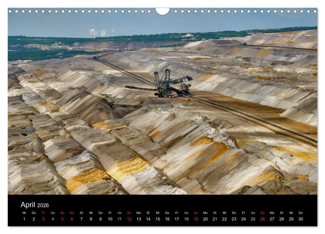 Bild: 9783516057553 | Der Tagebau (Wandkalender 2026 DIN A3 quer), CALVENDO Monatskalender
