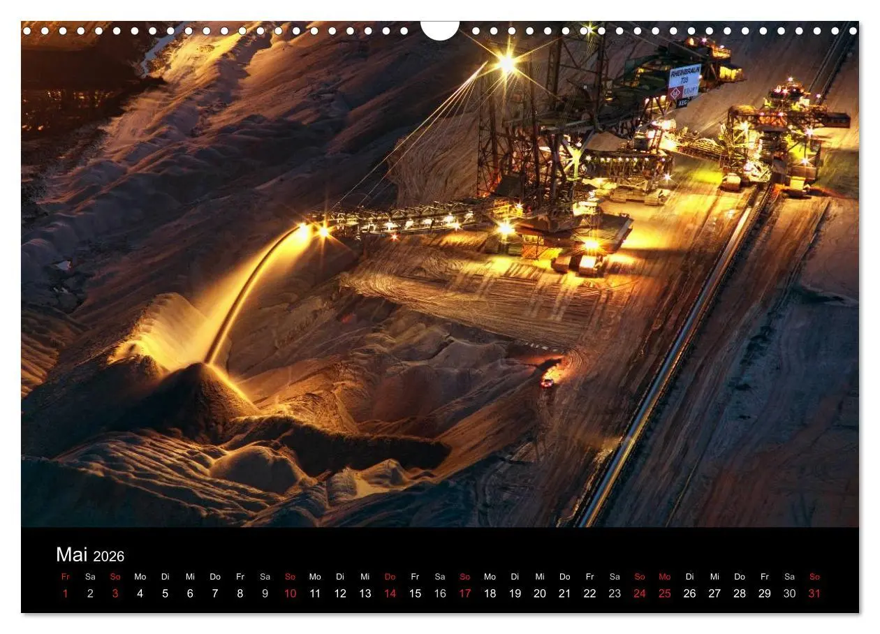 Bild: 9783516057553 | Der Tagebau (Wandkalender 2026 DIN A3 quer), CALVENDO Monatskalender