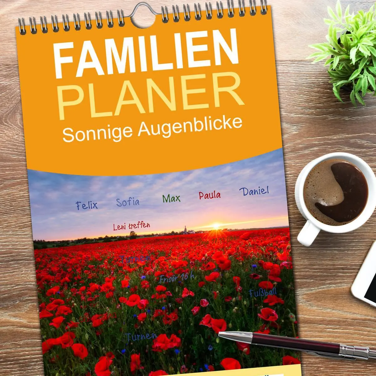 Bild: 9783516507553 | Familienplaner 2026 - Sonnige Augenblicke mit 5 Spalten...
