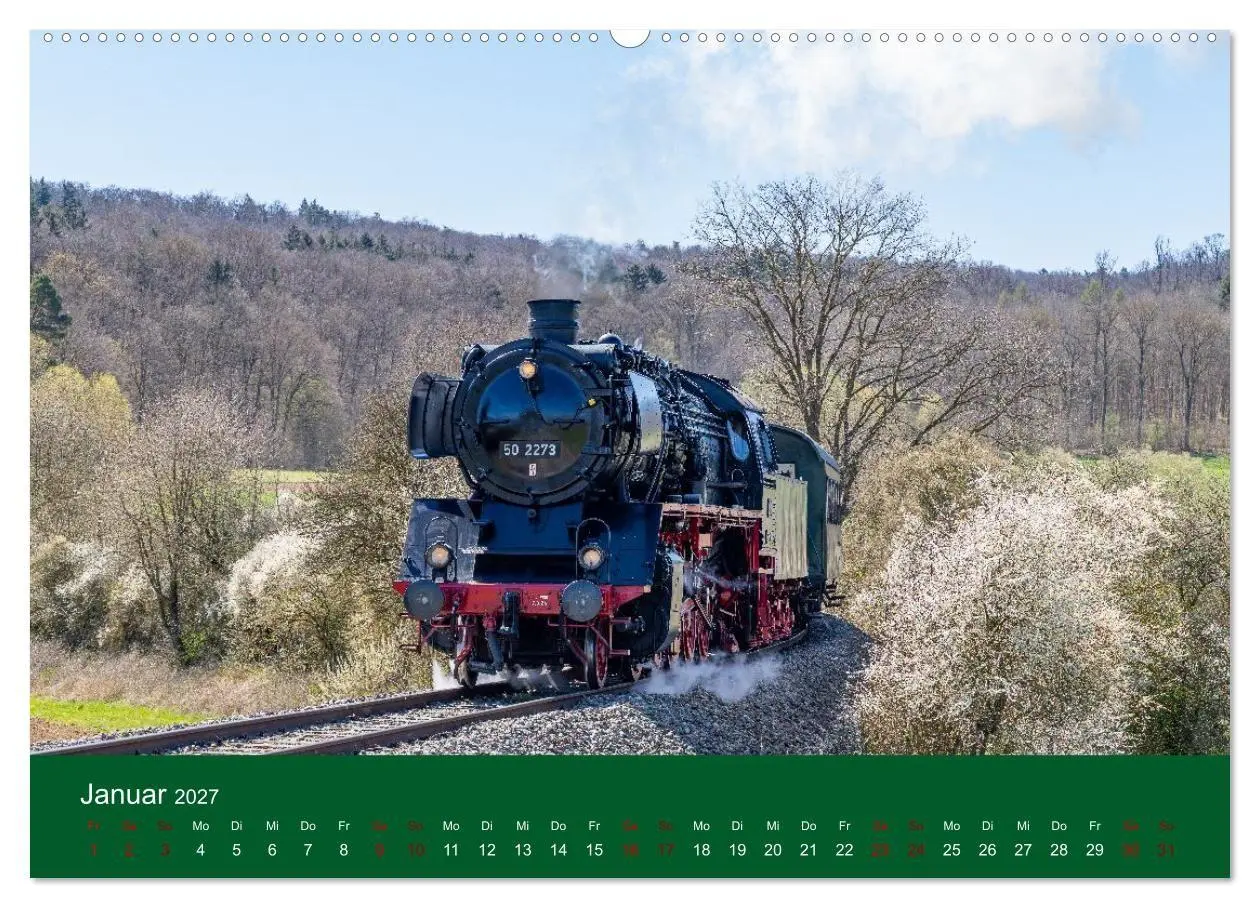 Bild: 9783594277553 | Dampfzeit zwischen Schwarzwald, Alb und Alpen (Wandkalender 2027...