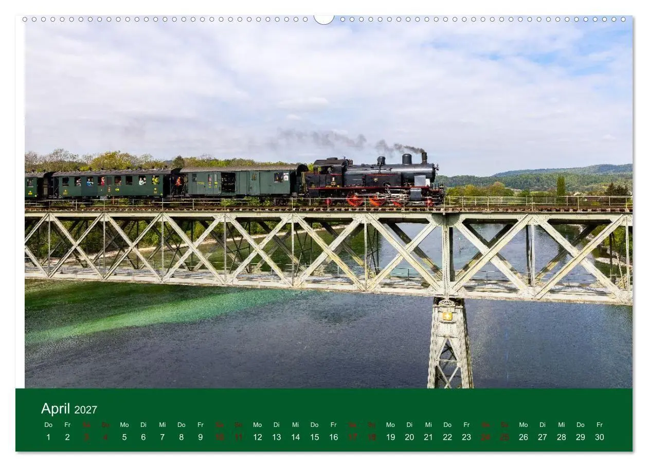 Bild: 9783594277553 | Dampfzeit zwischen Schwarzwald, Alb und Alpen (Wandkalender 2027...