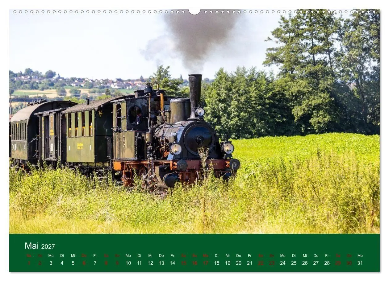 Bild: 9783594277553 | Dampfzeit zwischen Schwarzwald, Alb und Alpen (Wandkalender 2027...