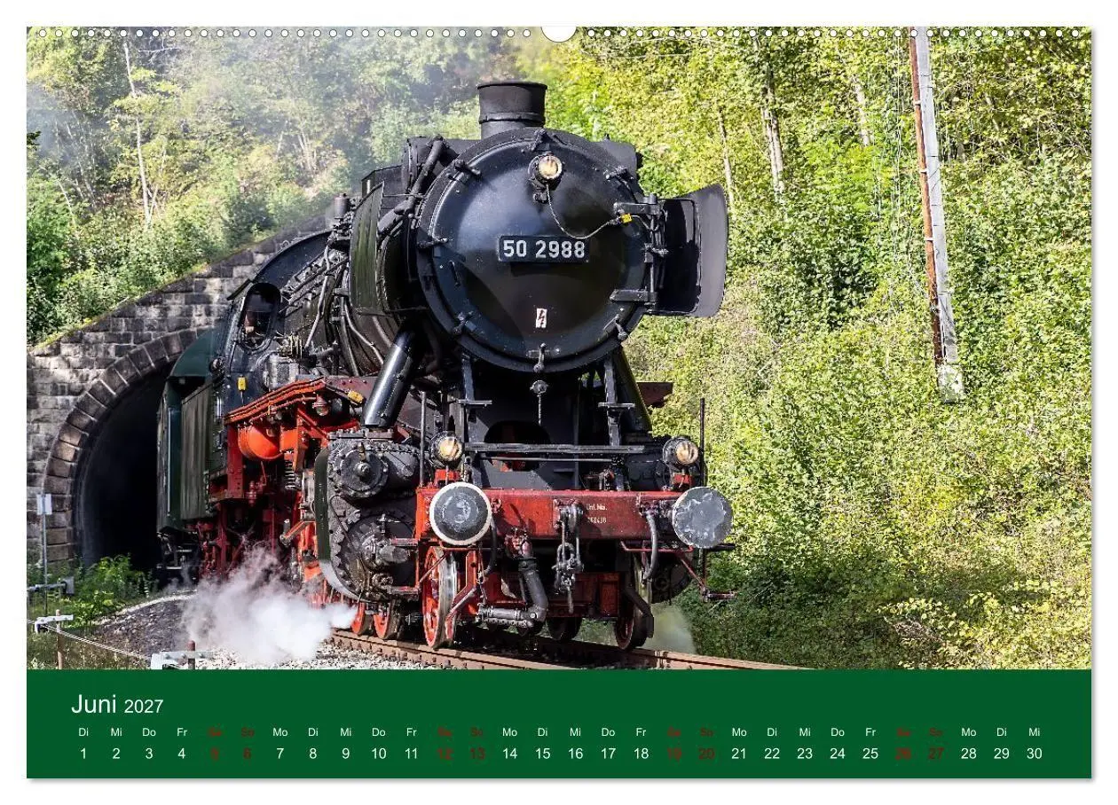 Bild: 9783594277553 | Dampfzeit zwischen Schwarzwald, Alb und Alpen (Wandkalender 2027...