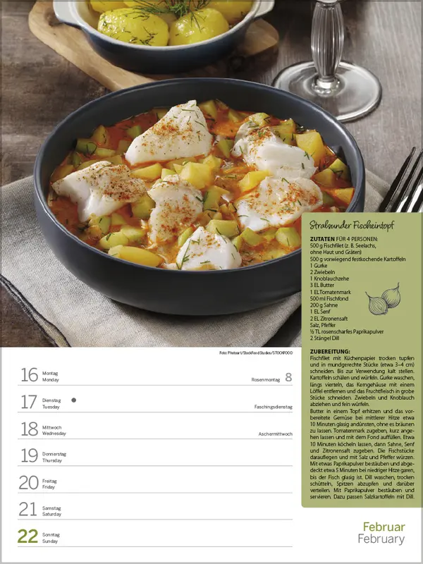 Bild: 9783731887553 | Saisonale und regionale Genussrezepte 2026 | Verlag Korsch | Kalender