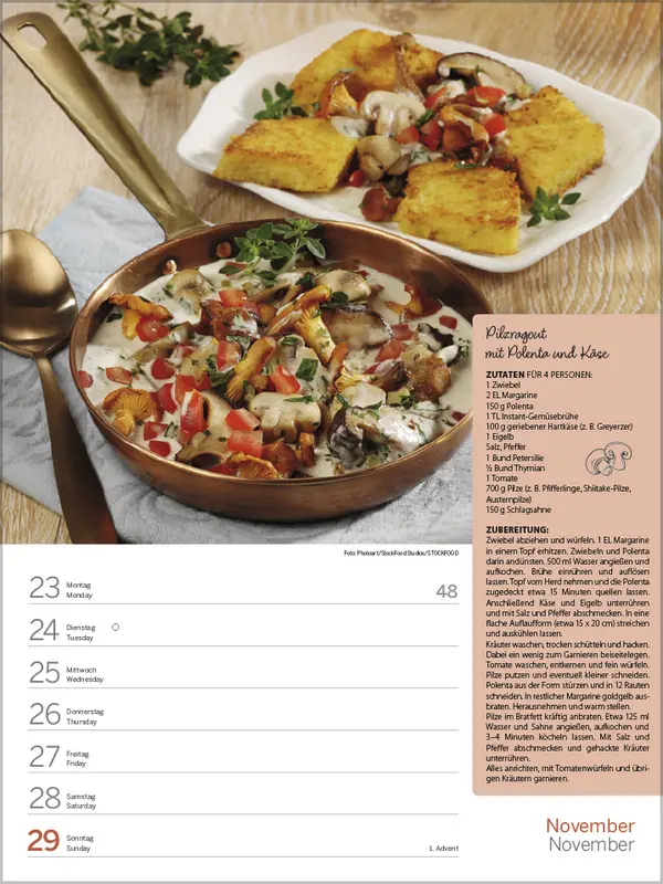 Bild: 9783731887553 | Saisonale und regionale Genussrezepte 2026 | Verlag Korsch | Kalender