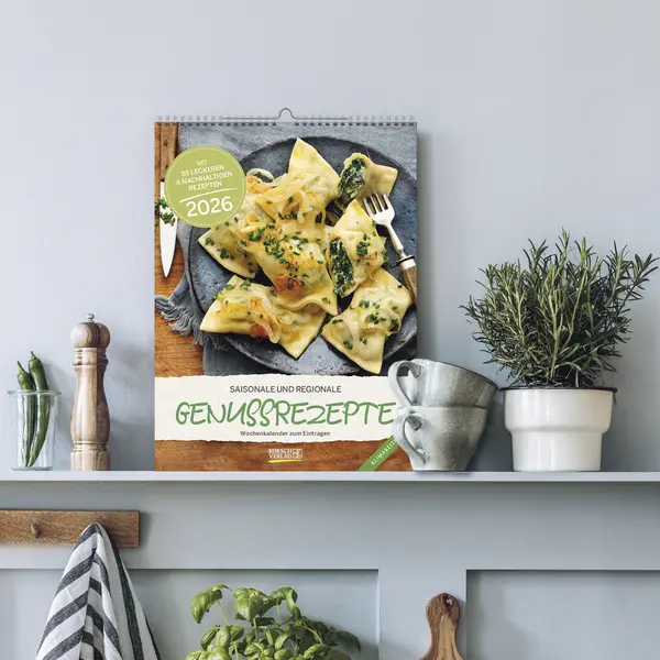 Bild: 9783731887553 | Saisonale und regionale Genussrezepte 2026 | Verlag Korsch | Kalender