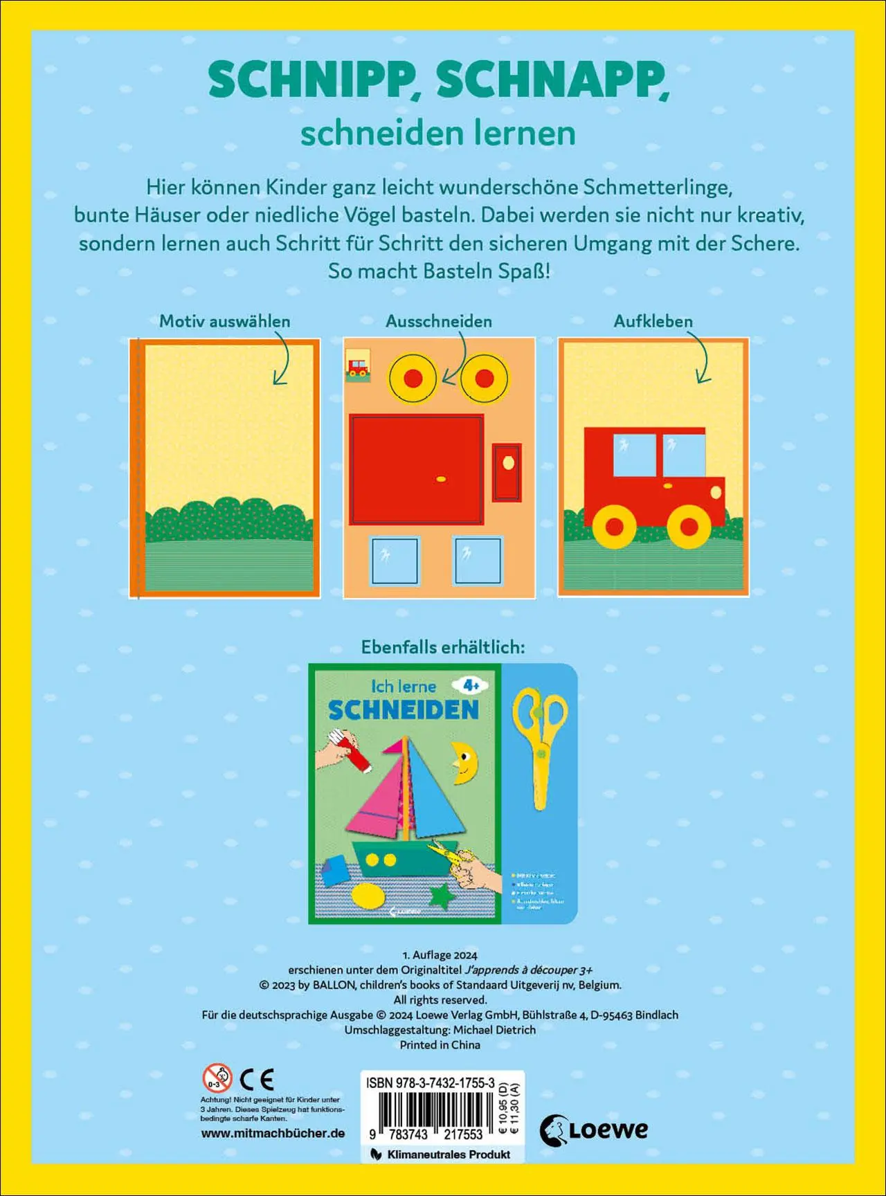 Rückseite: 9783743217553 | Ich lerne schneiden (Haus) | Taschenbuch | 32 S. | Deutsch | 2024