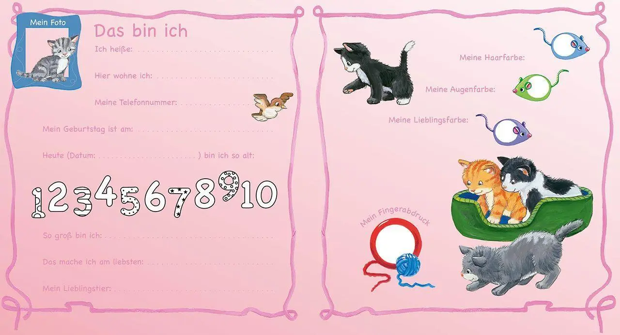 Bild: 9783785587553 | Meine Kindergarten-Freunde (Kätzchen) | Loewe Eintragbücher | Buch