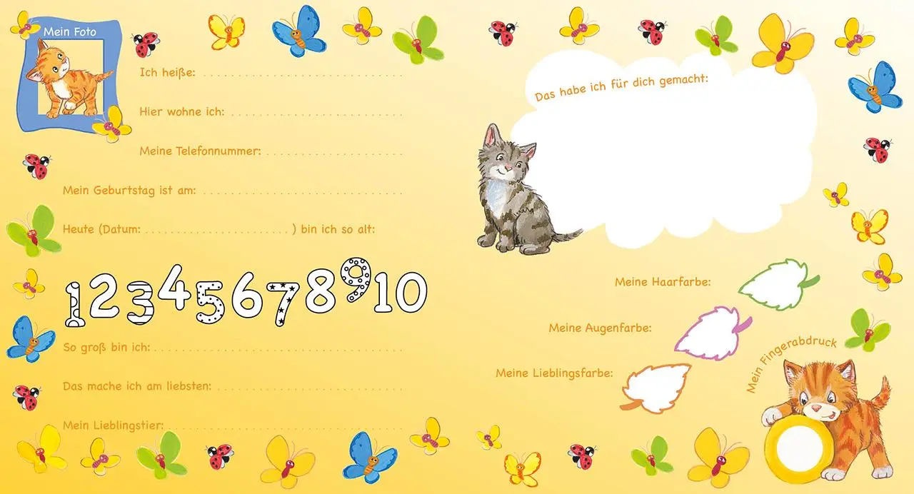 Bild: 9783785587553 | Meine Kindergarten-Freunde (Kätzchen) | Loewe Eintragbücher | Buch