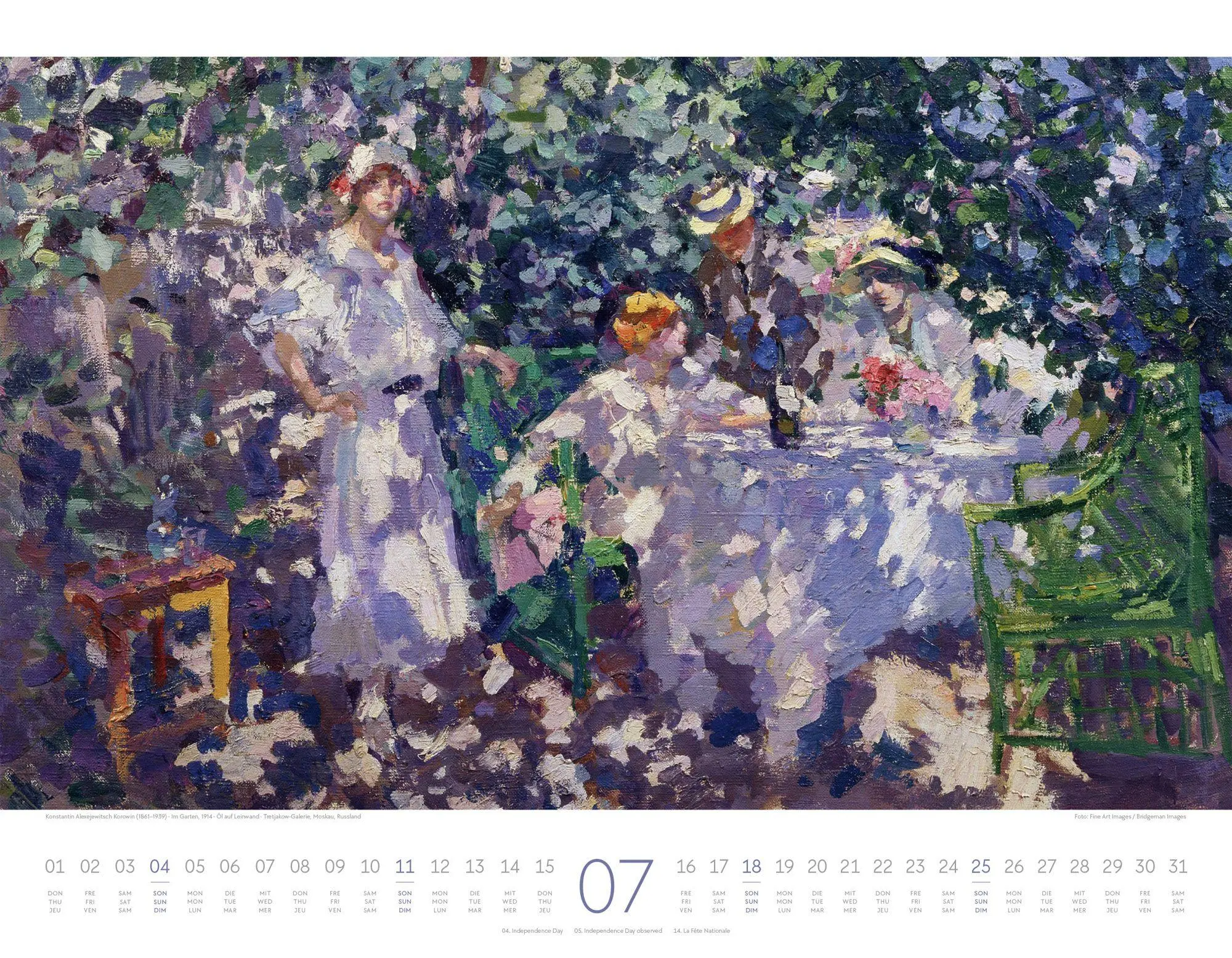 Bild: 9783838427553 | Kunstwerk Garten Kalender 2027 | Ackermann Kunstverlag GmbH | Kalender