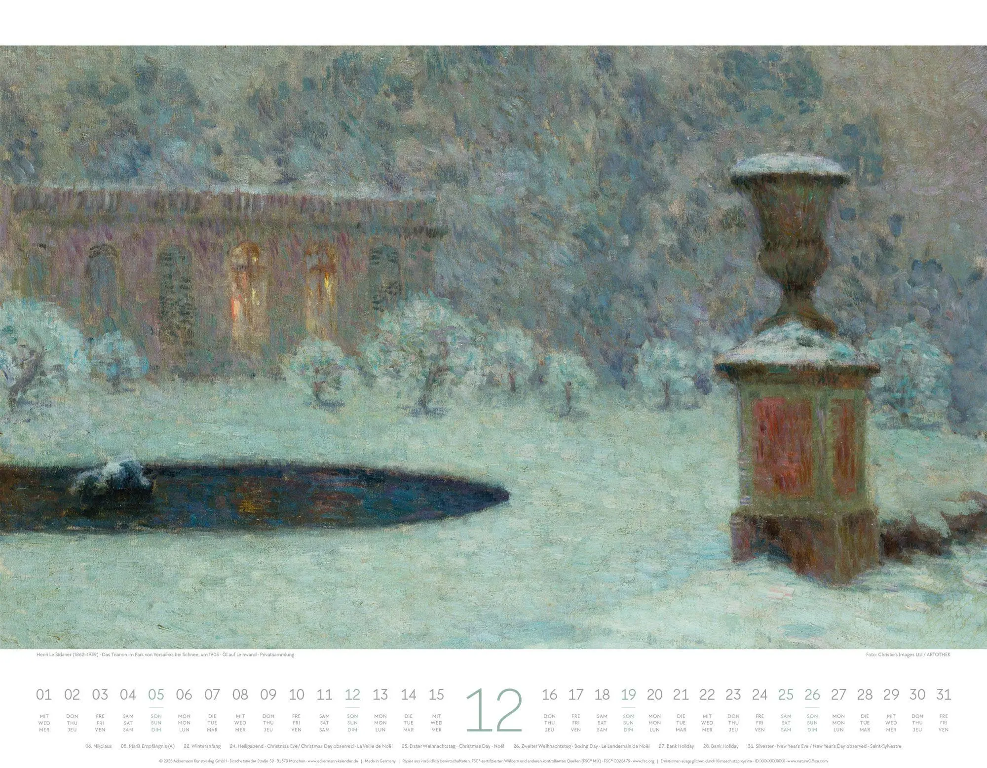 Bild: 9783838427553 | Kunstwerk Garten Kalender 2027 | Ackermann Kunstverlag GmbH | Kalender