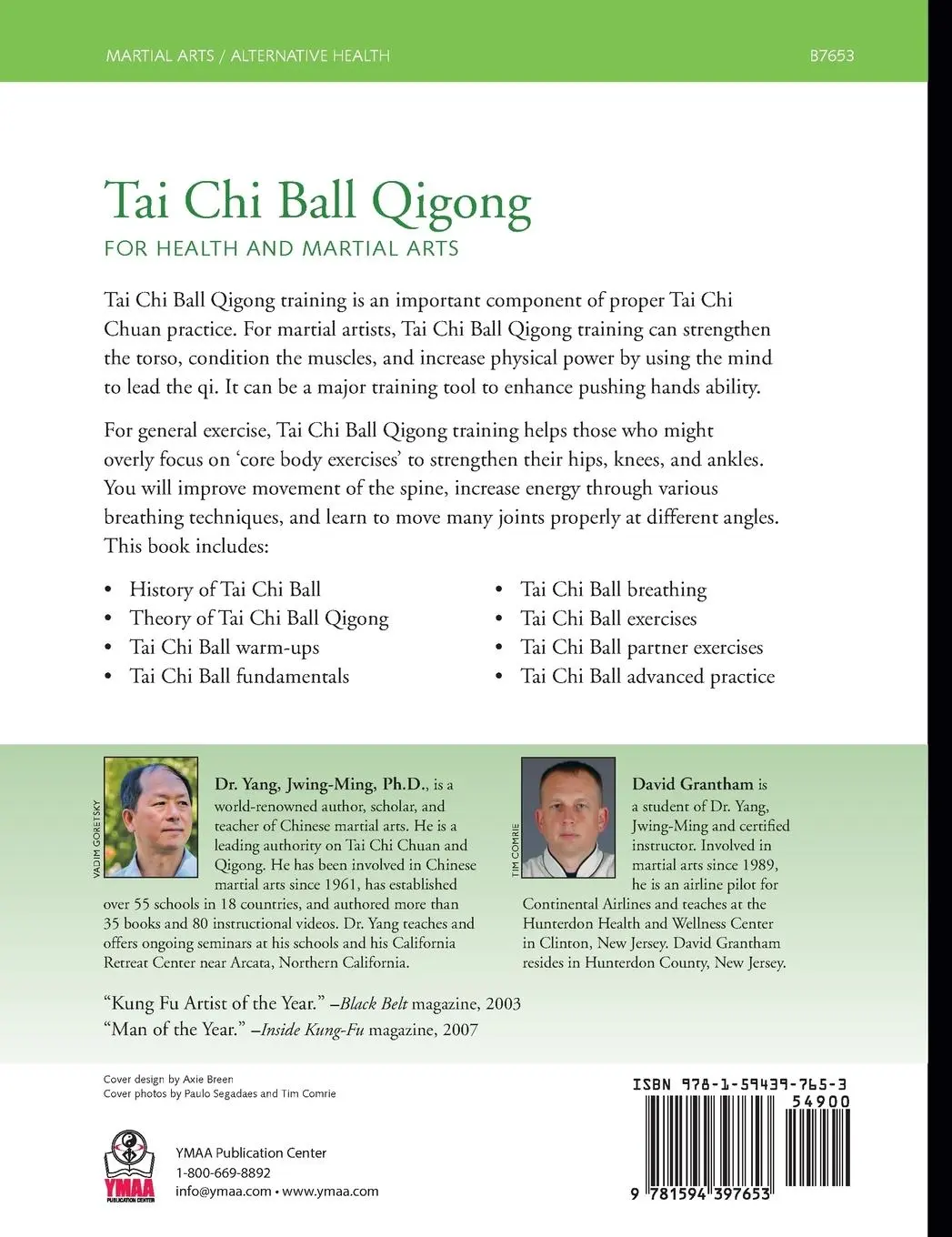 Rückseite: 9781594397653 | Tai Chi Ball Qigong | For Health and Martial Arts | Grantham (u. a.)