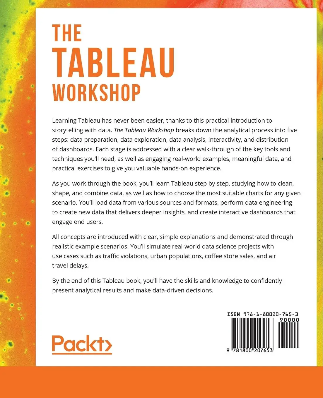 Rückseite: 9781800207653 | The Tableau Workshop | Sumit Gupta (u. a.) | Taschenbuch | Englisch