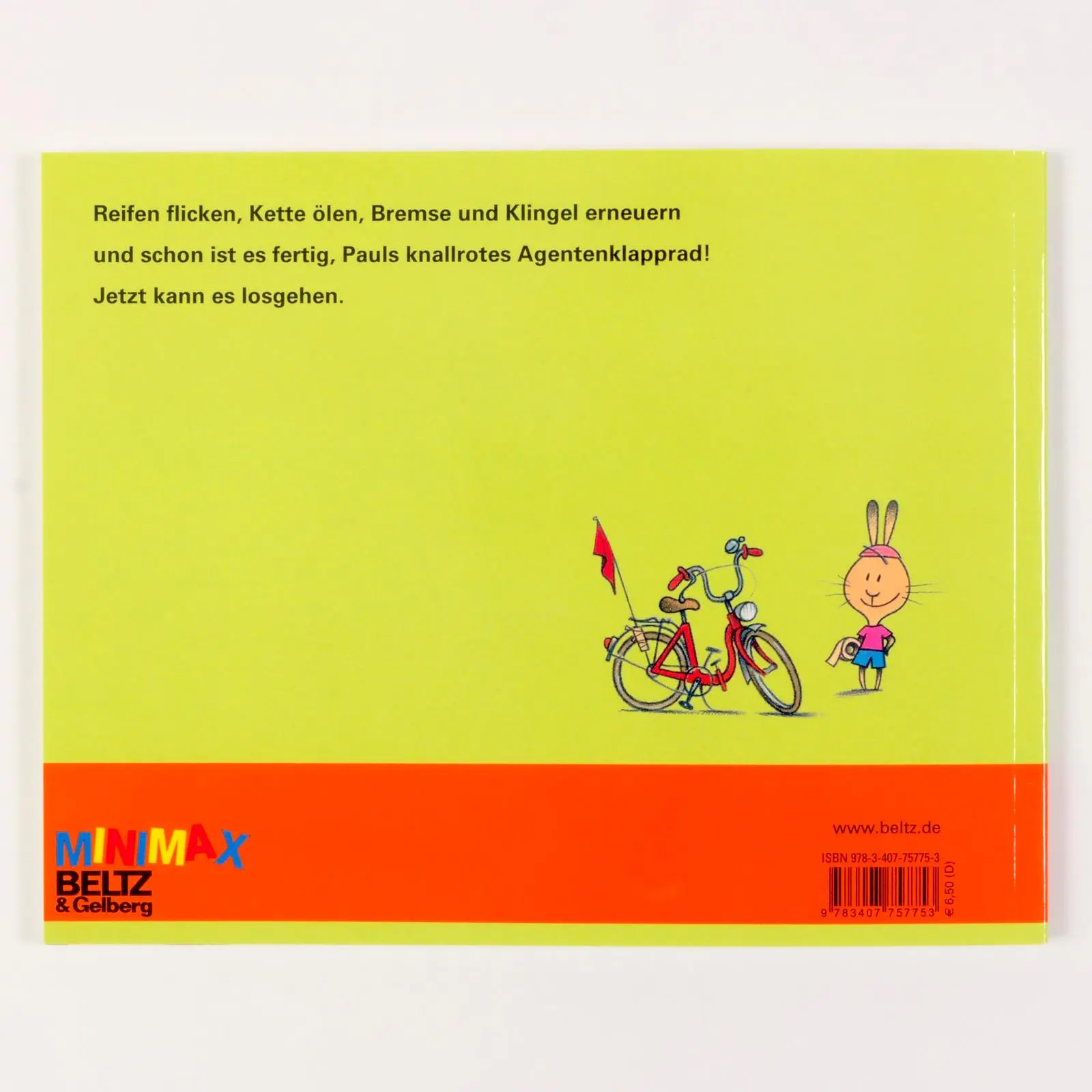 Rückseite: 9783407757753 | Paul und Opa fahren Rad | Vierfarbiges Bilderbuch | Karsten Teich