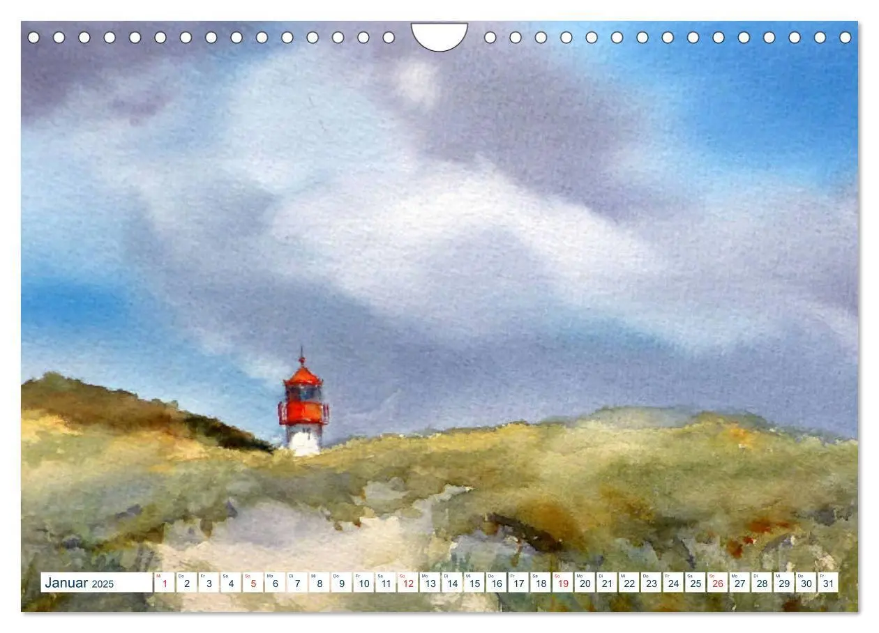 Bild: 9783435167753 | Nordseeaquarelle (Wandkalender 2025 DIN A4 quer), CALVENDO...