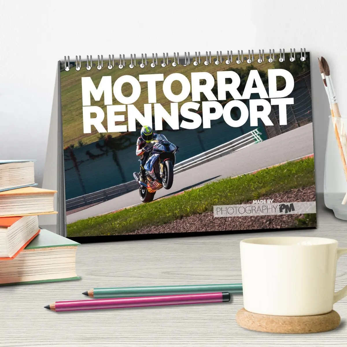 Bild: 9783457707753 | Motorrad Rennsport (Tischkalender 2026 DIN A5 quer), CALVENDO...