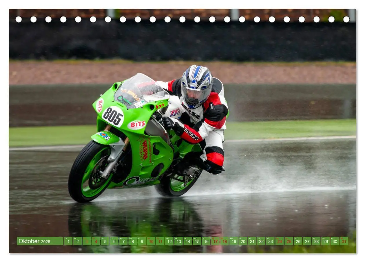 Bild: 9783457707753 | Motorrad Rennsport (Tischkalender 2026 DIN A5 quer), CALVENDO...