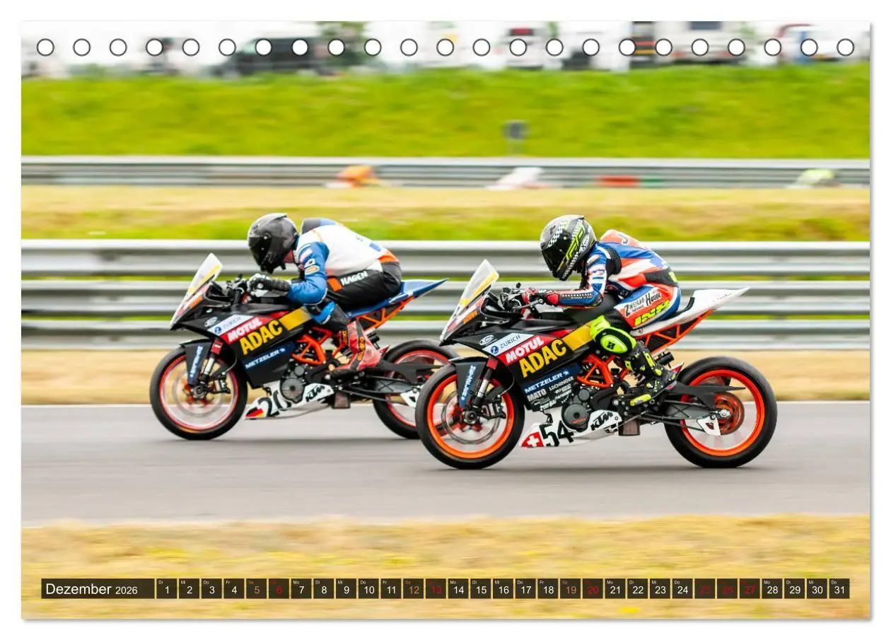 Bild: 9783457707753 | Motorrad Rennsport (Tischkalender 2026 DIN A5 quer), CALVENDO...