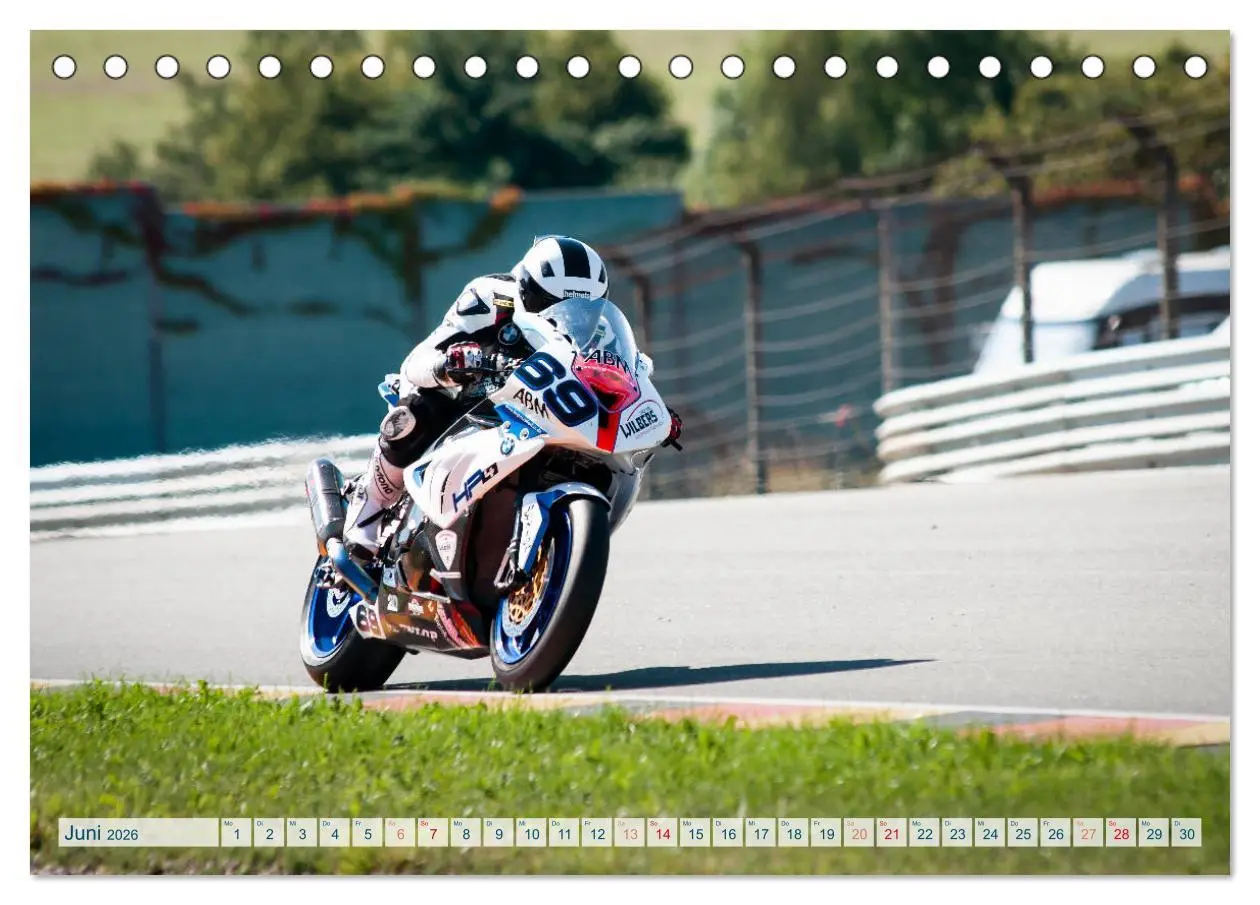 Bild: 9783457707753 | Motorrad Rennsport (Tischkalender 2026 DIN A5 quer), CALVENDO...