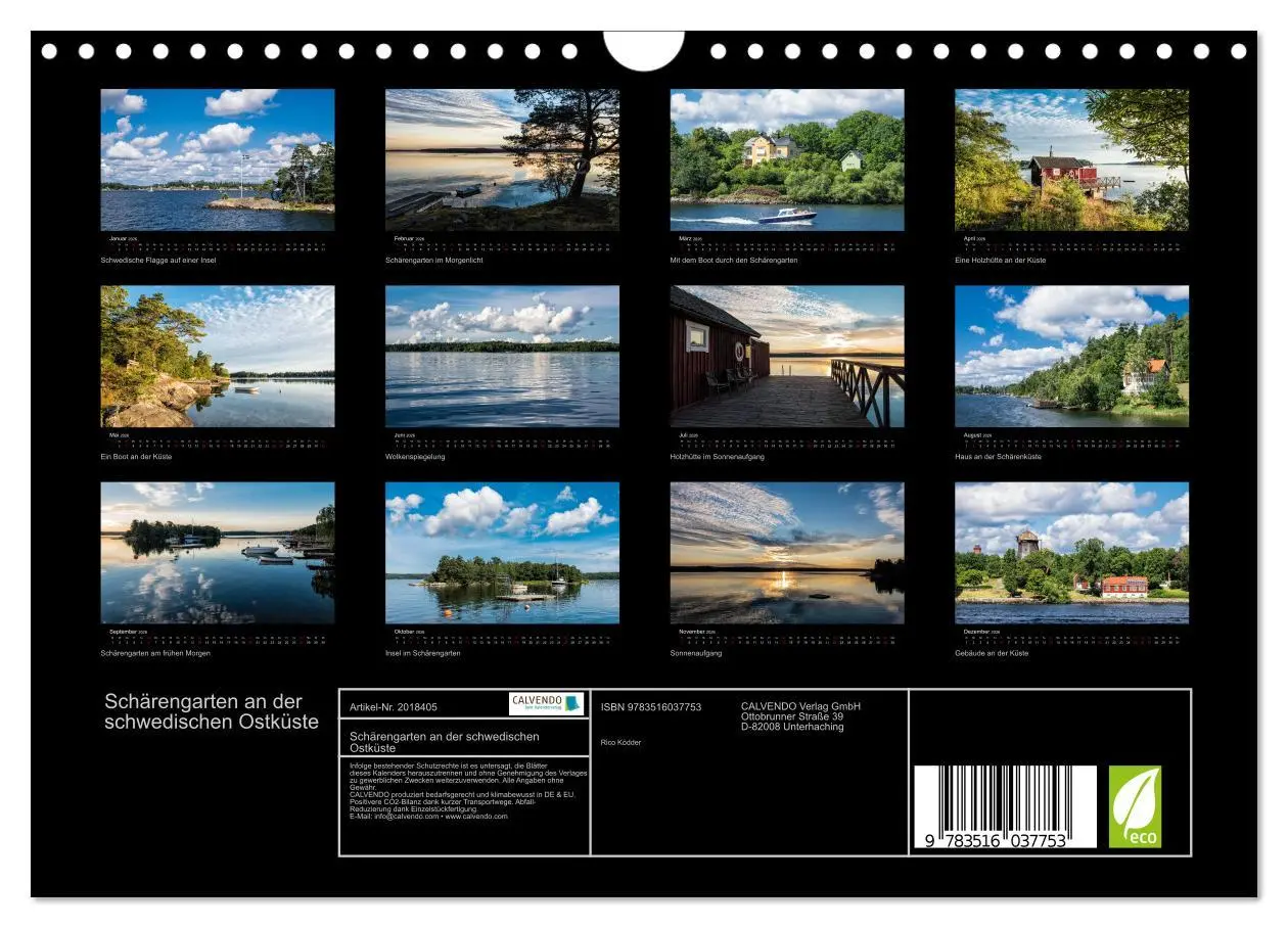 Bild: 9783516037753 | Schärengarten an der schwedischen Ostküste (Wandkalender 2026 DIN...