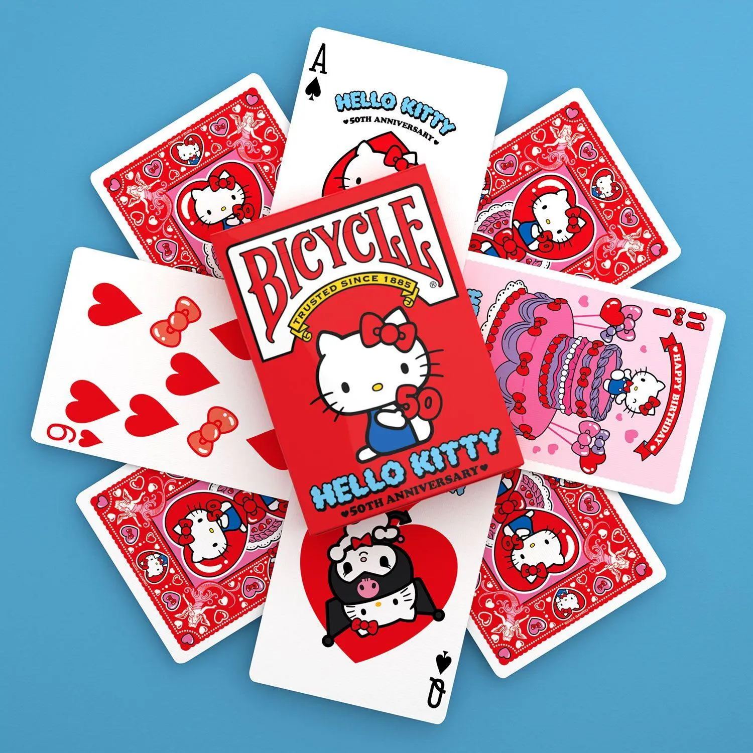 Bild: 73854097953 | Bicycle® Hello Kitty - 50th Anniversary (Designer Spielkarten,...