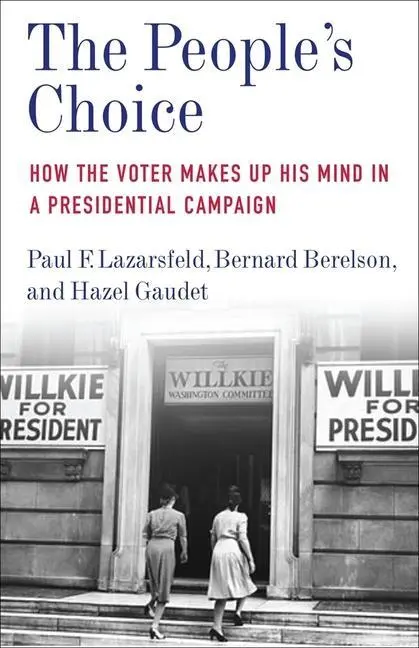 Cover: 9780231197953 | The People's Choice | Paul F. Lazarsfeld | Taschenbuch | 2021