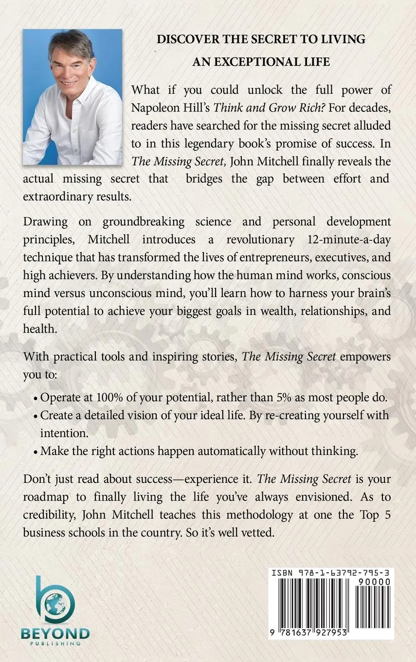 Rückseite: 9781637927953 | THE MISSING SECRET of the Legendary Book Think and Grow Rich | Buch