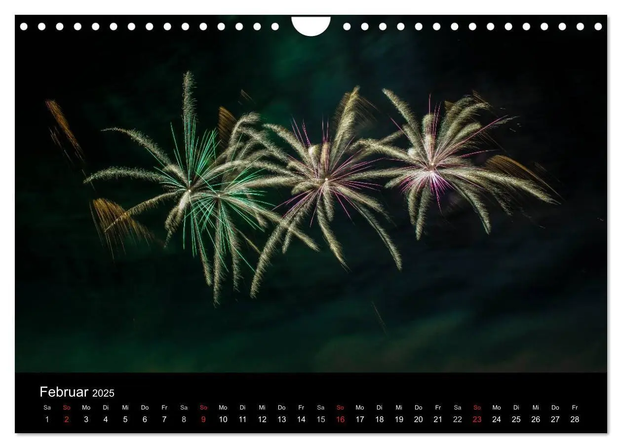 Bild: 9783435837953 | Das Feuerwerk (Wandkalender 2025 DIN A4 quer), CALVENDO Monatskalender